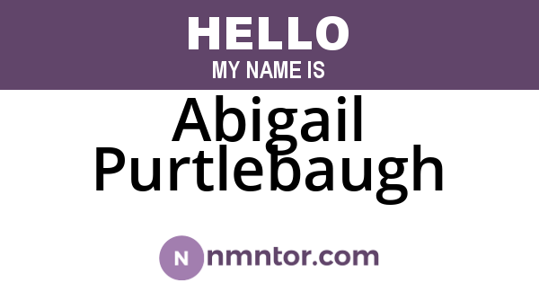 Abigail Purtlebaugh