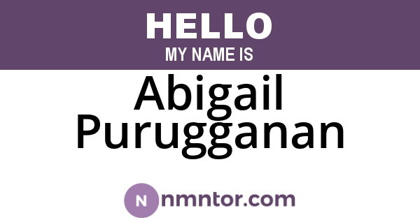 Abigail Purugganan