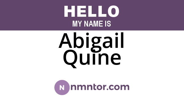 Abigail Quine