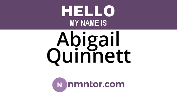 Abigail Quinnett