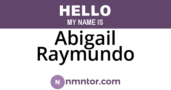Abigail Raymundo