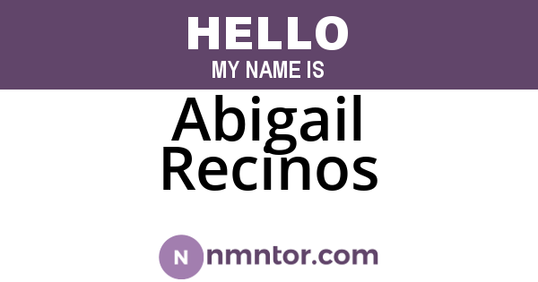 Abigail Recinos