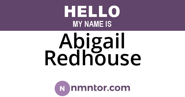 Abigail Redhouse