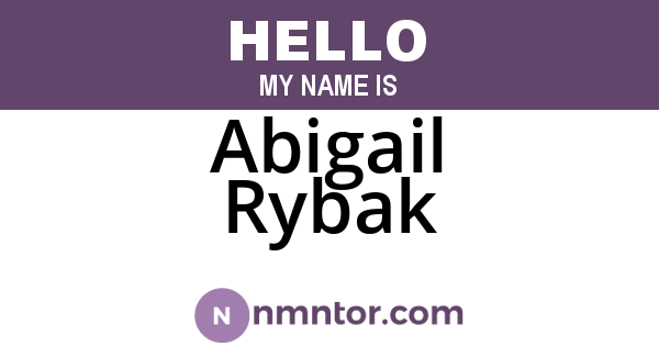 Abigail Rybak