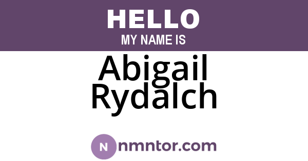 Abigail Rydalch