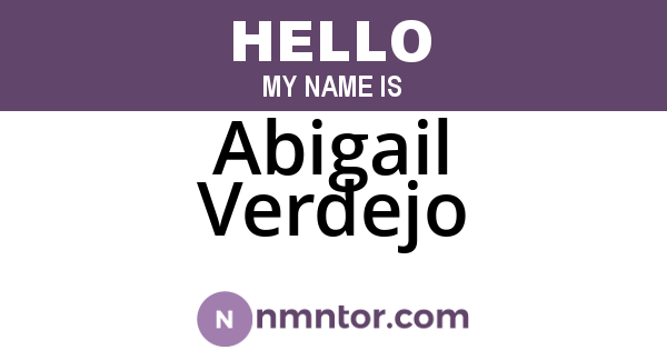 Abigail Verdejo