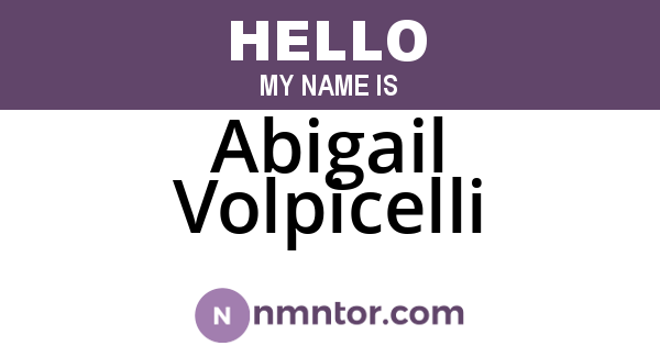 Abigail Volpicelli