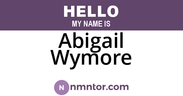 Abigail Wymore