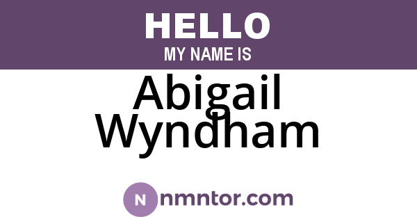 Abigail Wyndham