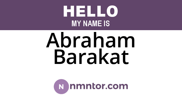 Abraham Barakat