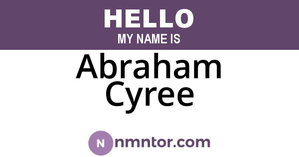 Abraham Cyree