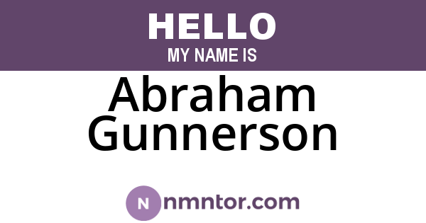 Abraham Gunnerson