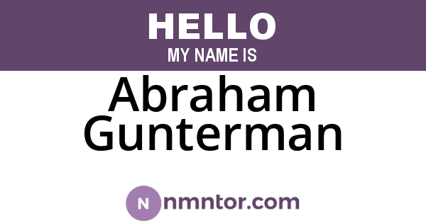 Abraham Gunterman