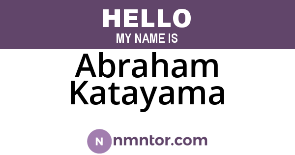 Abraham Katayama
