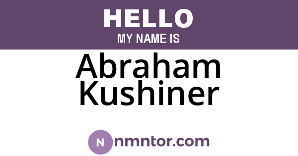 Abraham Kushiner
