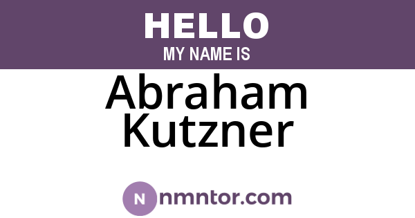 Abraham Kutzner