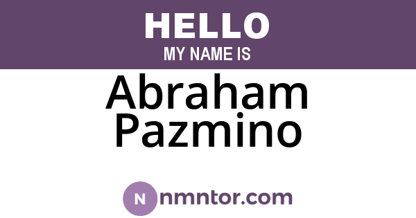 Abraham Pazmino