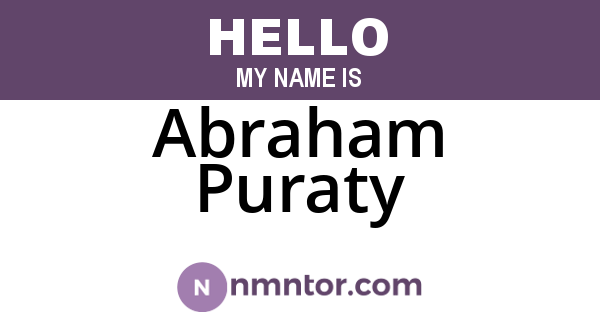 Abraham Puraty