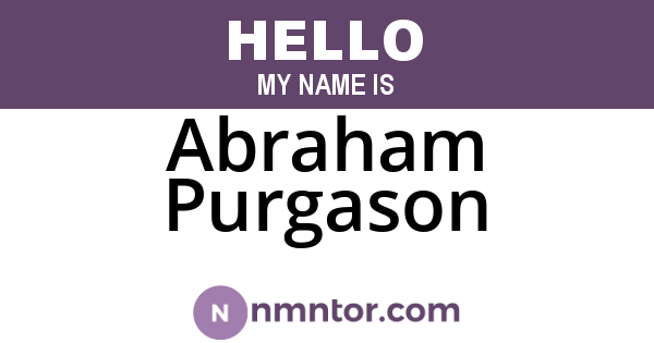 Abraham Purgason