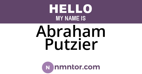 Abraham Putzier