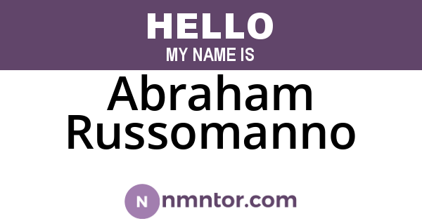 Abraham Russomanno