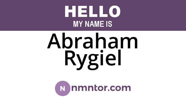 Abraham Rygiel
