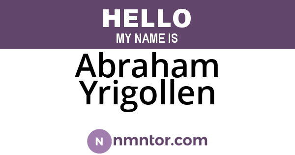 Abraham Yrigollen