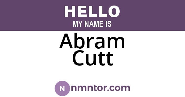 Abram Cutt