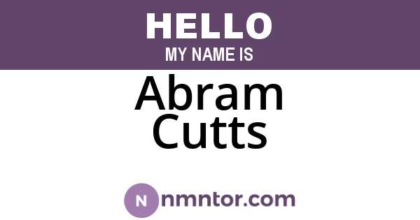 Abram Cutts