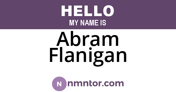 Abram Flanigan