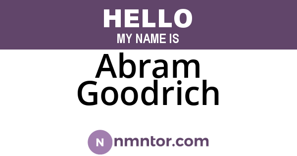 Abram Goodrich