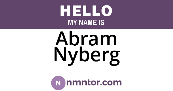 Abram Nyberg