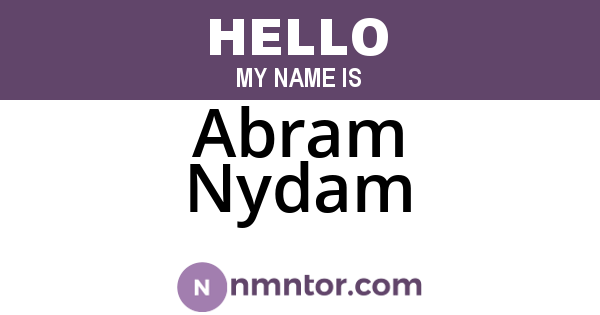 Abram Nydam