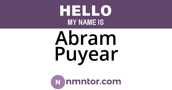 Abram Puyear