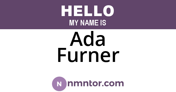 Ada Furner