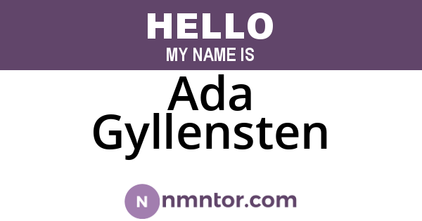 Ada Gyllensten