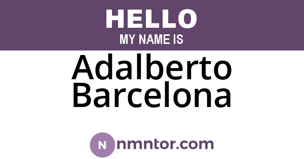 Adalberto Barcelona