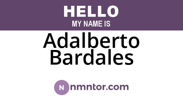 Adalberto Bardales