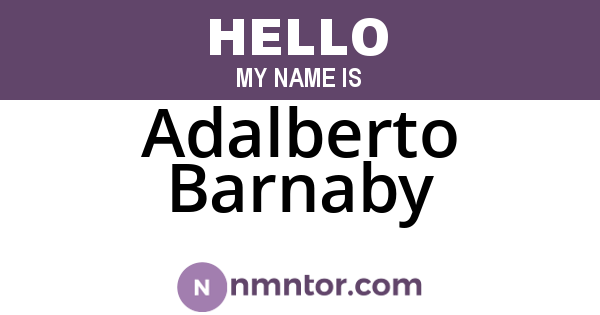 Adalberto Barnaby
