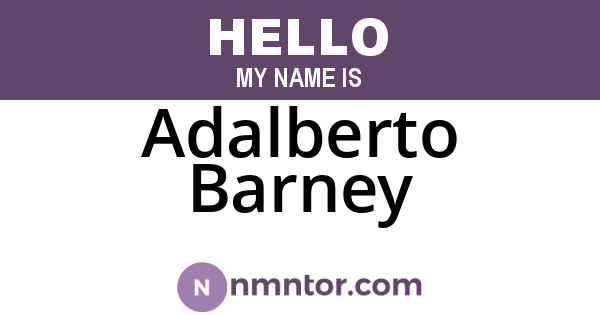 Adalberto Barney