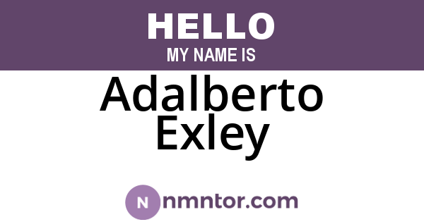 Adalberto Exley