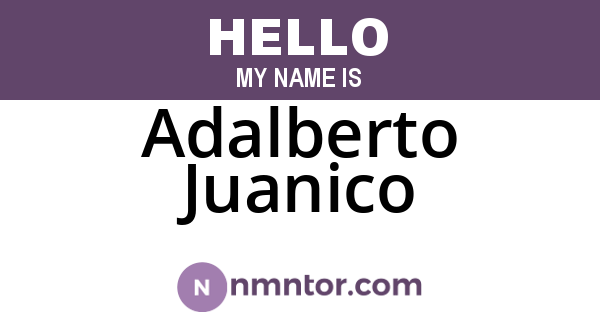 Adalberto Juanico
