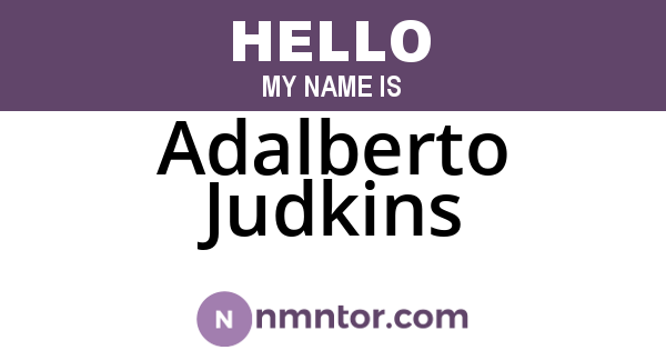 Adalberto Judkins