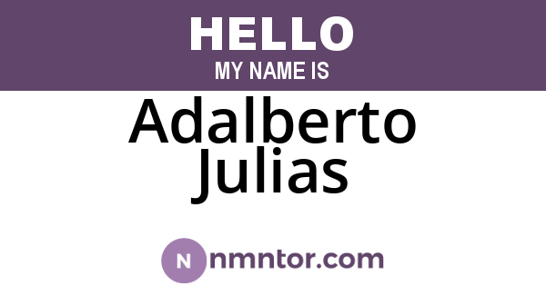 Adalberto Julias