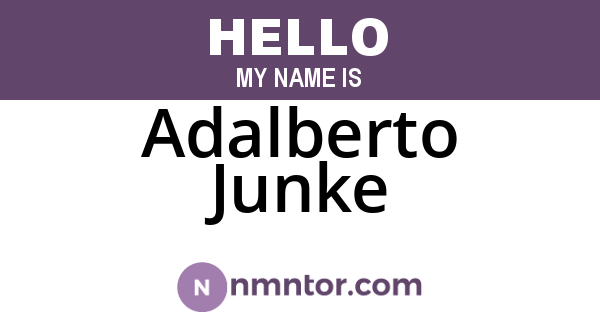 Adalberto Junke