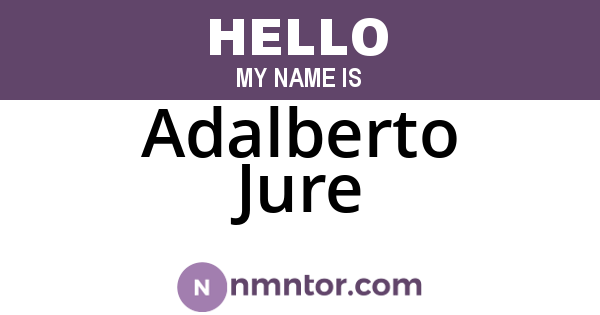 Adalberto Jure