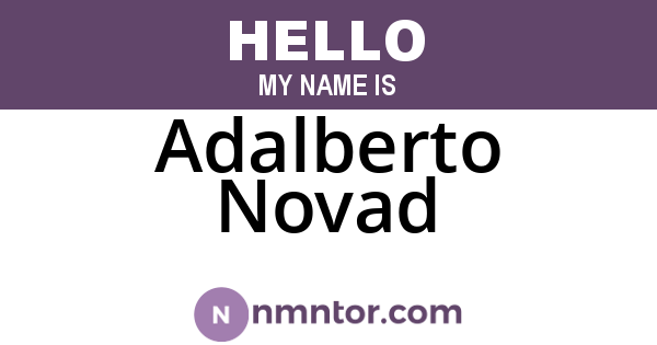 Adalberto Novad