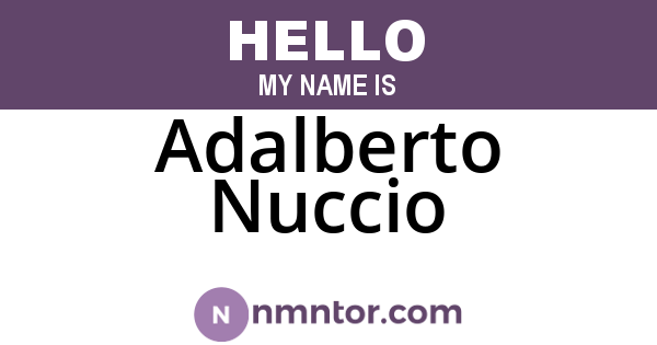 Adalberto Nuccio