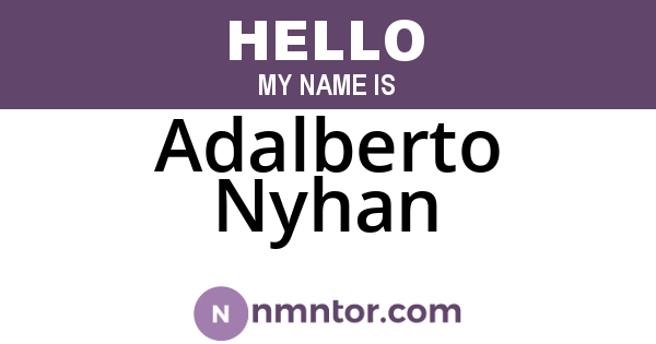 Adalberto Nyhan