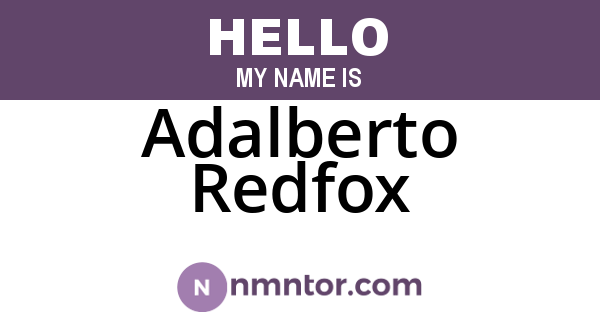 Adalberto Redfox